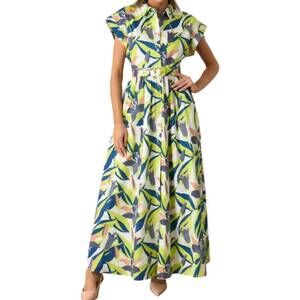 NEW PROSPERINA jocelyn midi dress in multi floral print